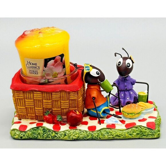 Yankee Candle Ant Picnic Summer Fruits Burger 4.5 inch Votive Holder 1190601 - Picture 3 of 10